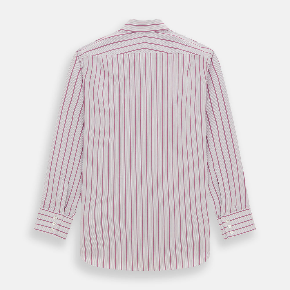 Purple Multi Track Stripe Mayfair Shirt