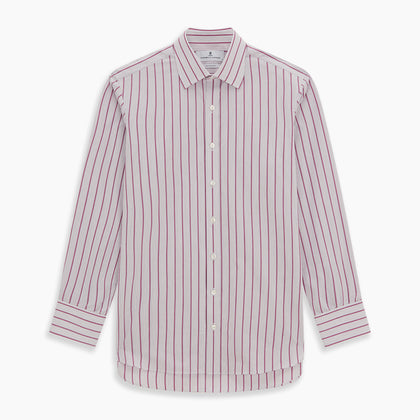 Purple Multi Track Stripe Mayfair Shirt Image 5
