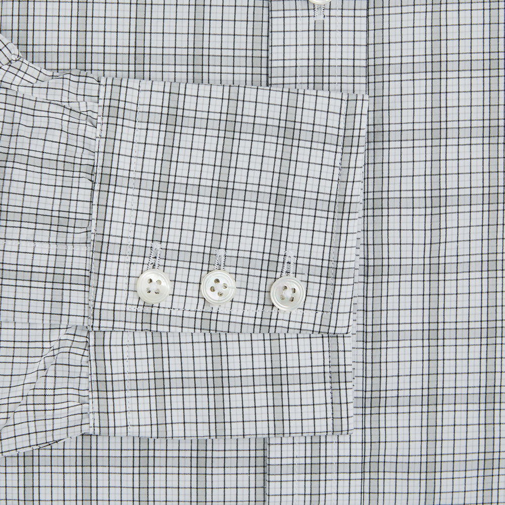 Grey Fine Multi Graph Check Mayfair Shirt