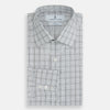 Grey Fine Multi Graph Check Mayfair Shirt