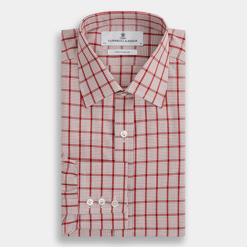 Red Graph Overlay Check Mayfair Shirt – Turnbull & Asser