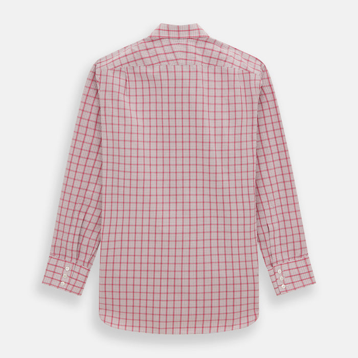 Pink Graph Overlay Check Mayfair Shirt Image 4