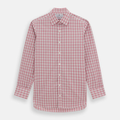 Pink Graph Overlay Check Mayfair Shirt