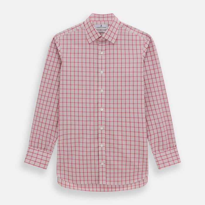 Pink Graph Overlay Check Mayfair Shirt