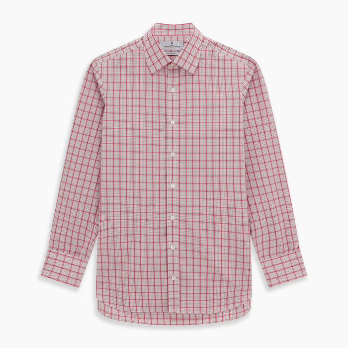 Pink Graph Overlay Check Mayfair Shirt Image 5