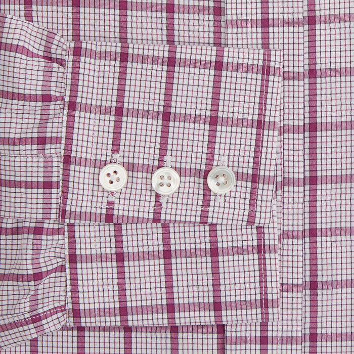 Purple Graph Overlay Check Mayfair Shirt Image 2