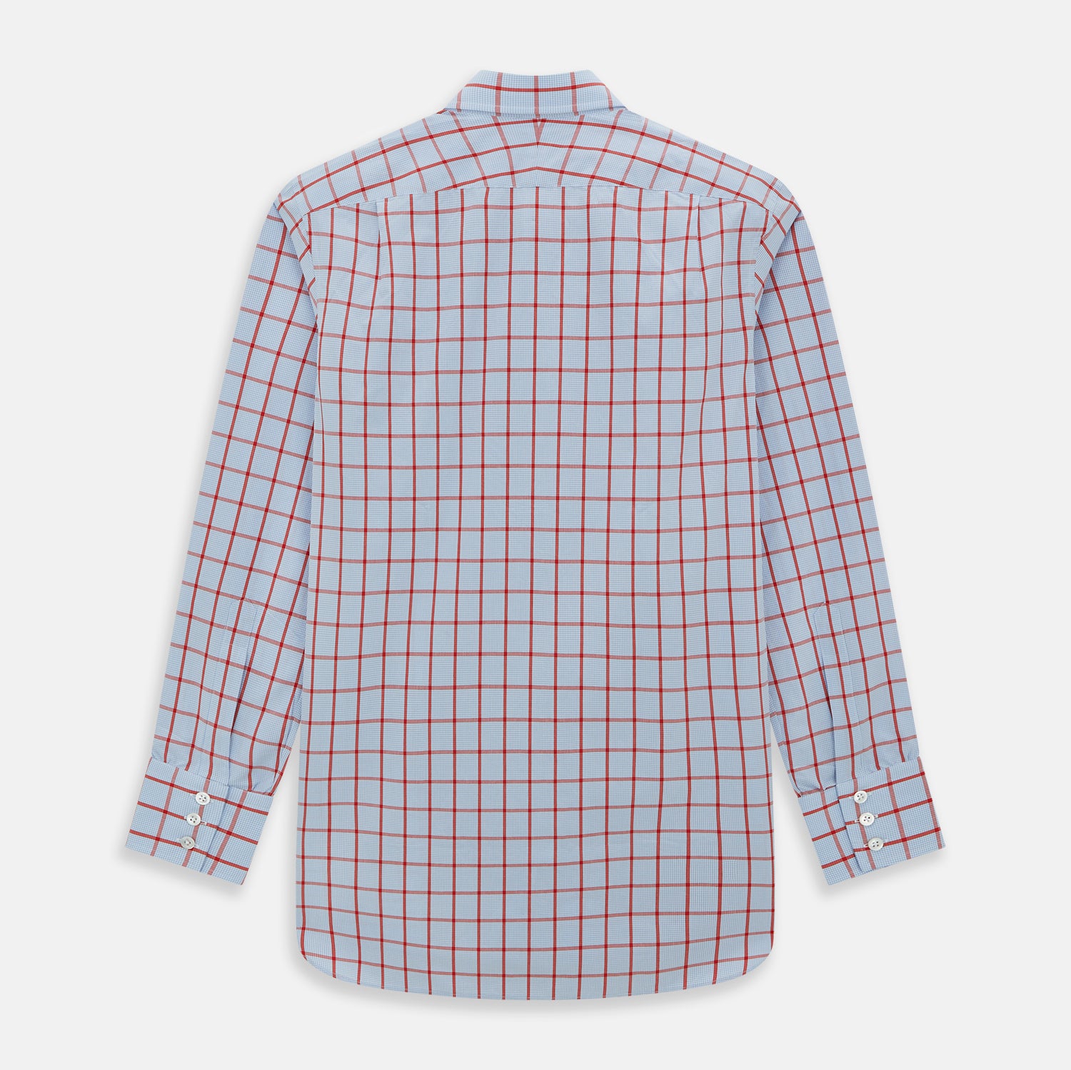 Red Graph Windowpane Check Mayfair Shirt