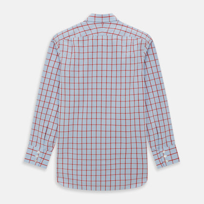 Red Windowpane Check Mayfair Shirt Image 5