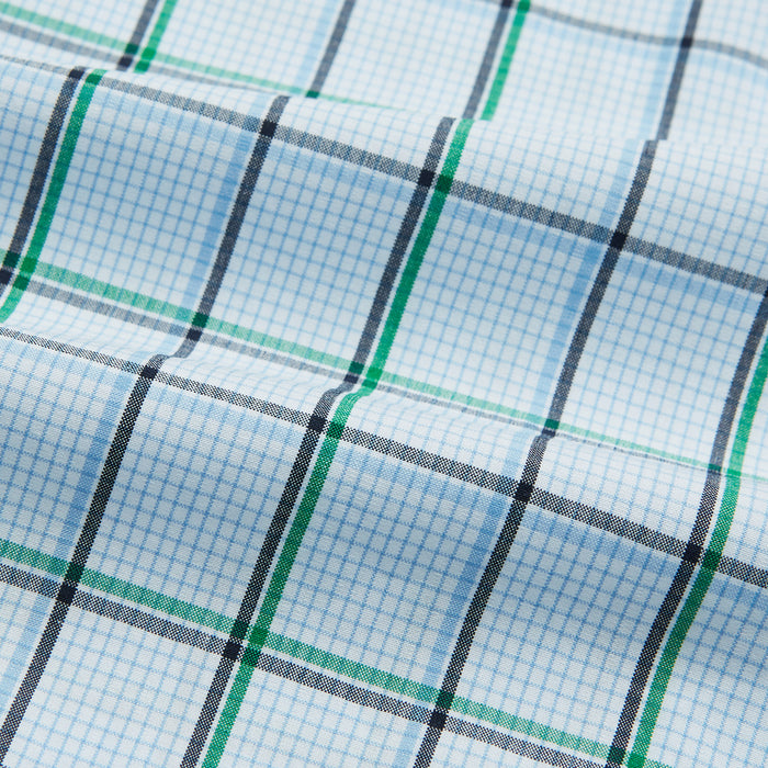 Blue and Green Tattersall Check Mayfair Shirt Image 4