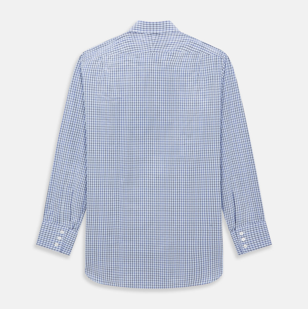 Blue Shadow Check Mayfair Shirt