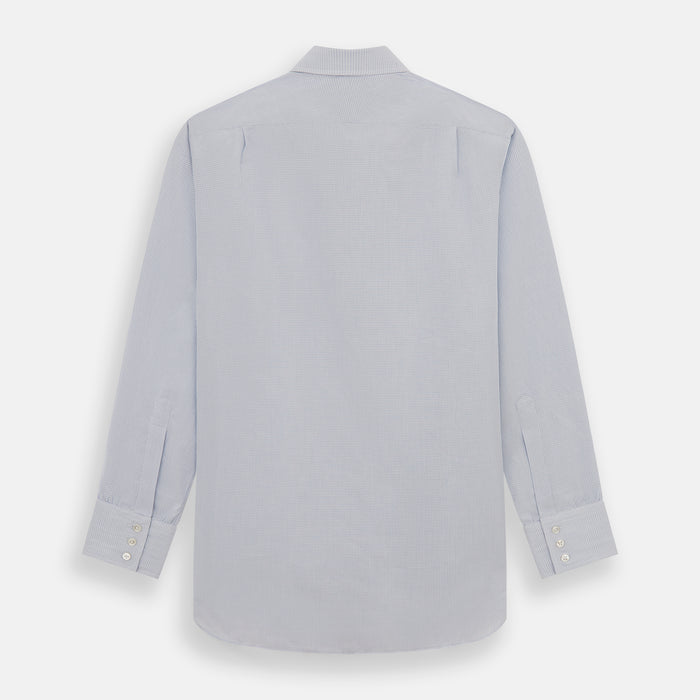 Blue Fine Graph Check Mayfair Shirt Image 4