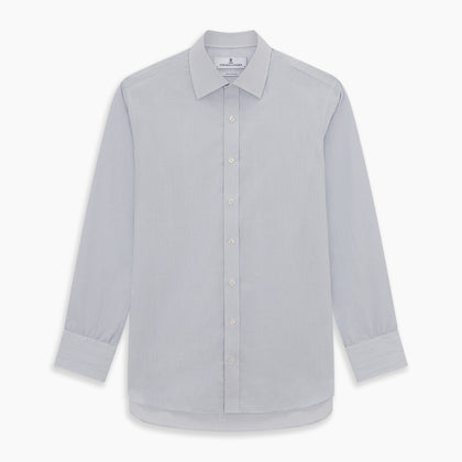 Blue Fine Graph Check Mayfair Shirt Image 5