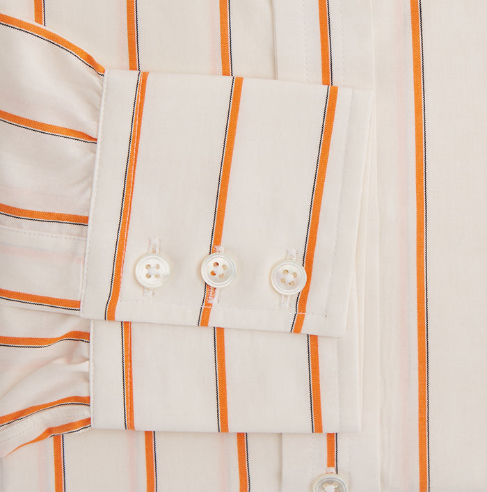 Orange Track Stripe Mayfair Shirt Image 2