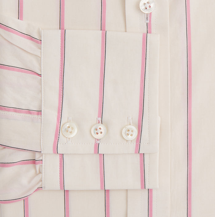 Pink Track Stripe Mayfair Shirt Image 2