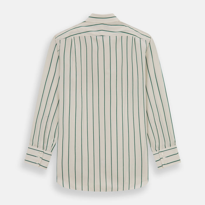 Green Track Stripe Mayfair Shirt Image 4