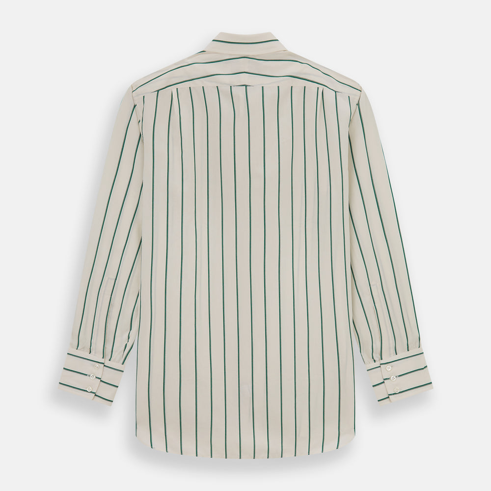 Green Track Stripe Mayfair Shirt
