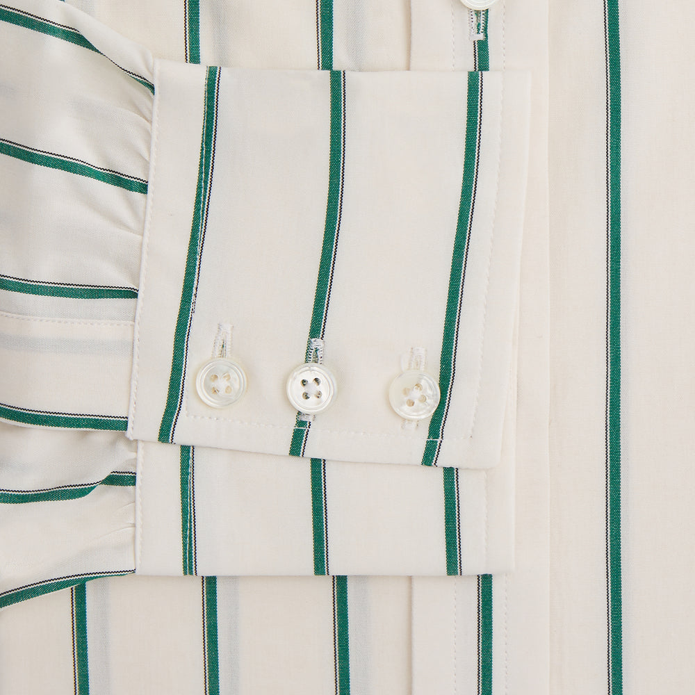 Green Track Stripe Mayfair Shirt