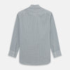 View 5 of product A Turnbull & Asser Dark Green Tattersall Check Mayfair Shirt, featuring long sleeves and button-down design, is neatly laid flat on a white background.