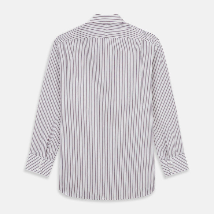 Purple Track Stripe Mayfair Shirt Image 4