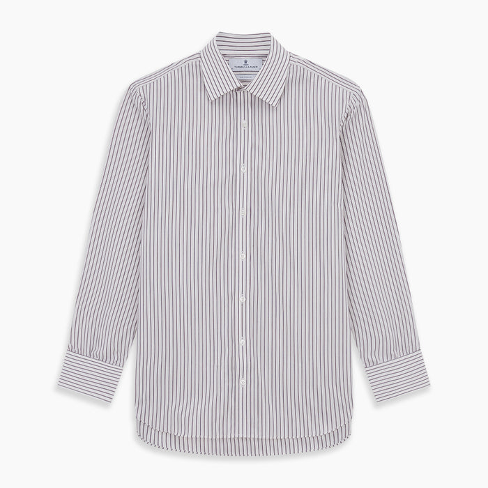 Purple Track Stripe Mayfair Shirt Image 5