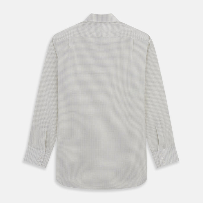 Pale Blue Graph Check Mayfair Shirt Image 4