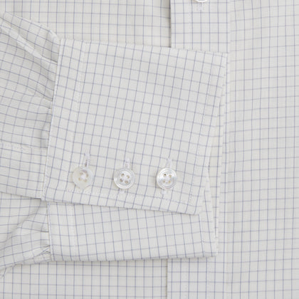 Pale Blue Graph Check Mayfair Shirt Image 2