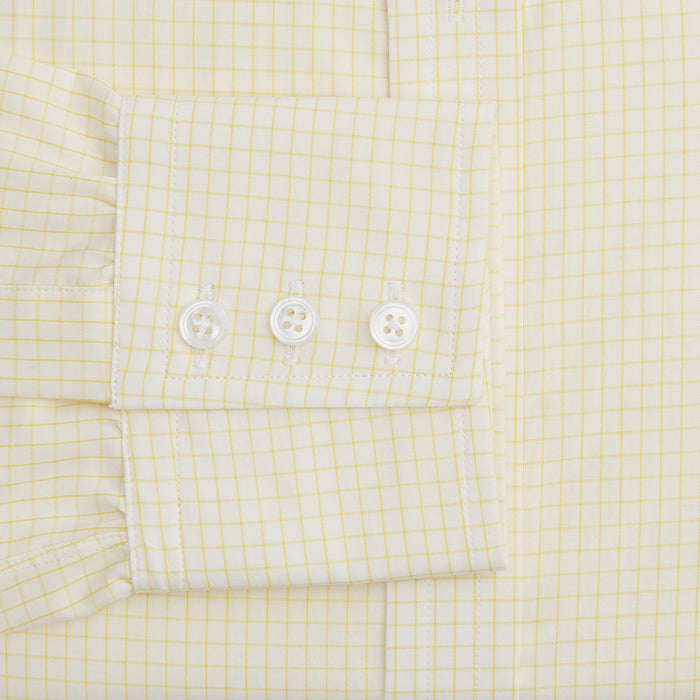 Yellow Graph Check Mayfair Shirt Image 2