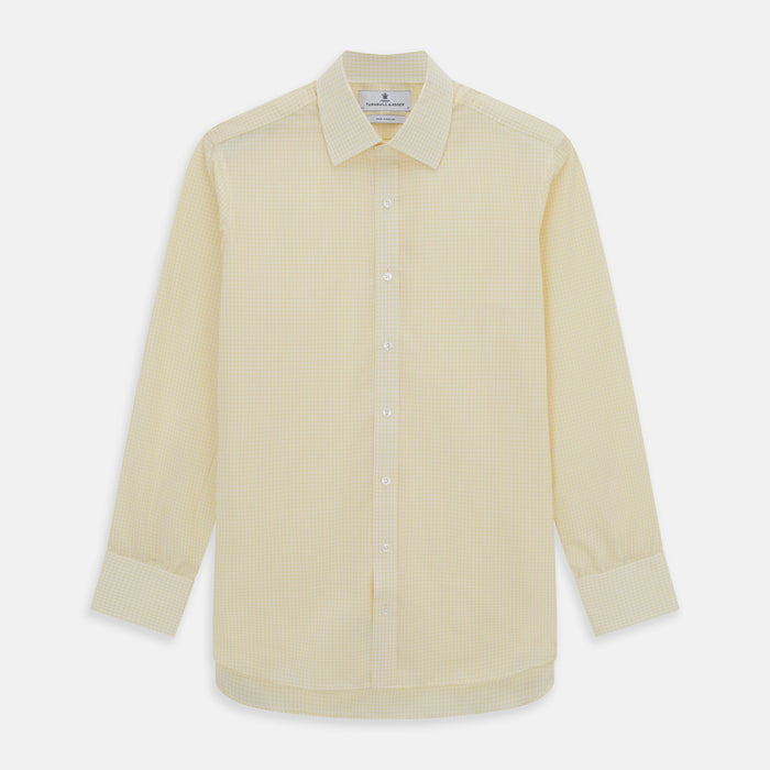 Yellow Graph Check Mayfair Shirt