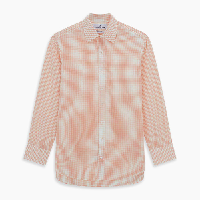 Orange Graph Check Mayfair Shirt Image 5