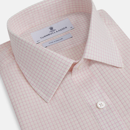 Pink Graph Check Mayfair Shirt