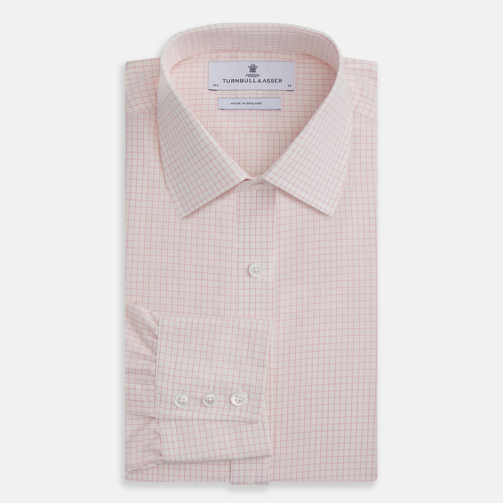 Pink Graph Check Mayfair Shirt