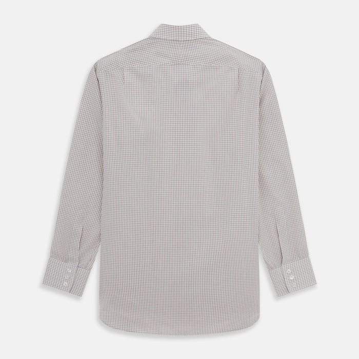 Purple Graph Check Mayfair Shirt Image 4