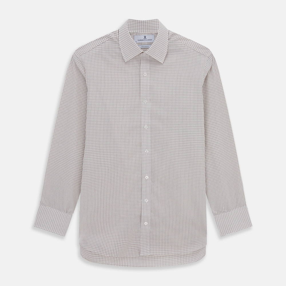 Purple Graph Check Mayfair Shirt