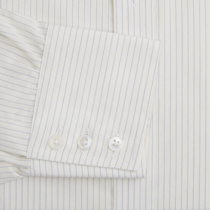 Pale Blue Pinstripe Mayfair Shirt Image 2