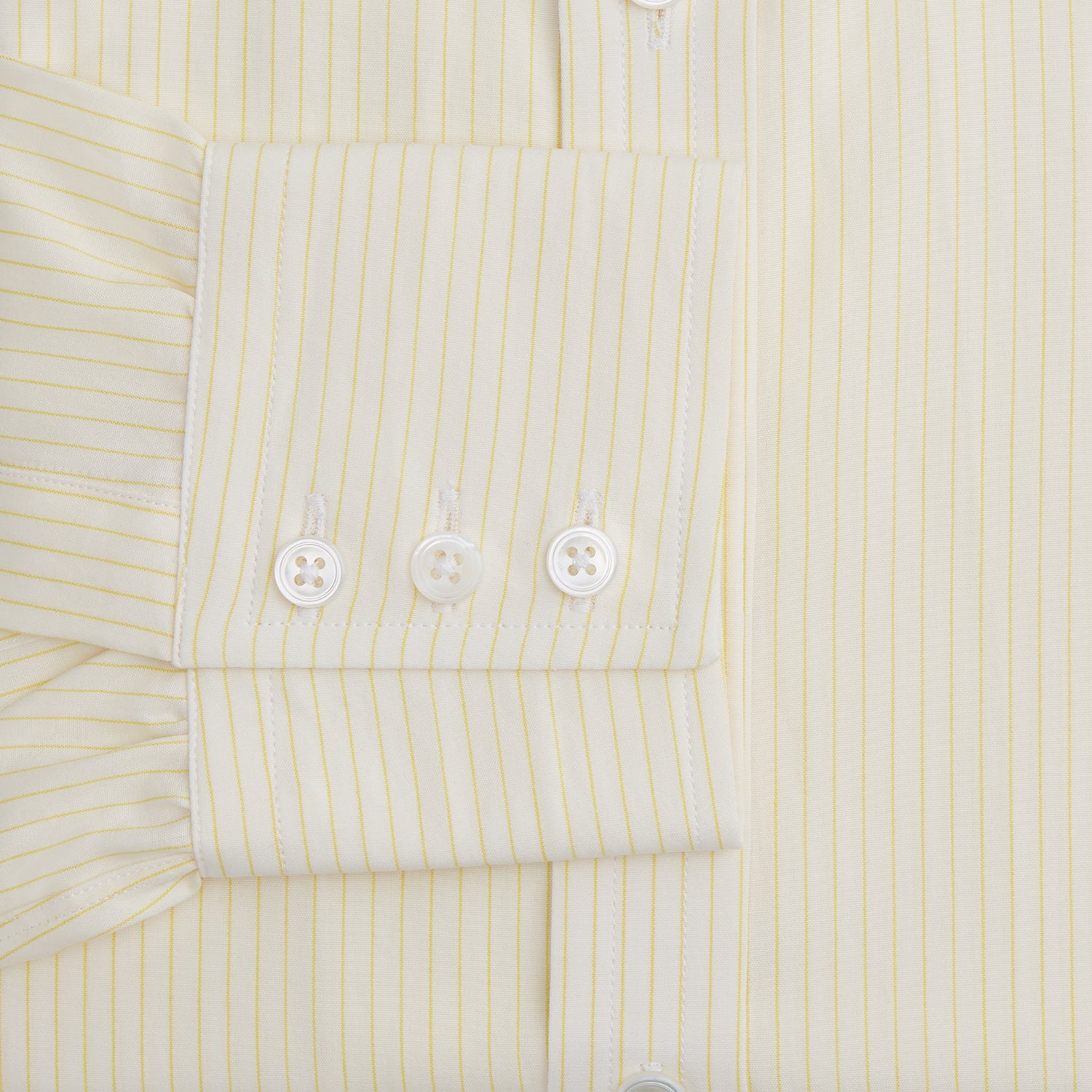 Yellow Pinstripe Mayfair Shirt