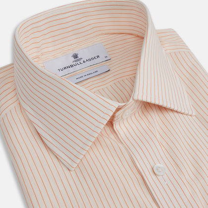 Orange Pinstripe Mayfair Shirt