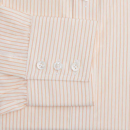 Orange Pinstripe Mayfair Shirt Image 2
