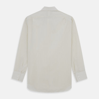 Pale Blue Fine Track Stripe Mayfair Shirt Image 4