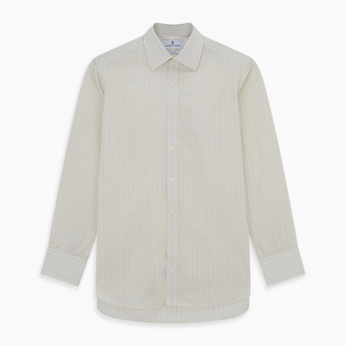 Pale Blue Fine Track Stripe Mayfair Shirt Image 5