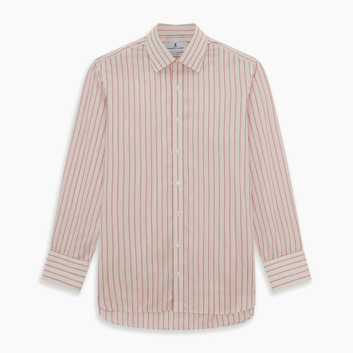 Pink Fine Track Stripe Mayfair Shirt Image 5