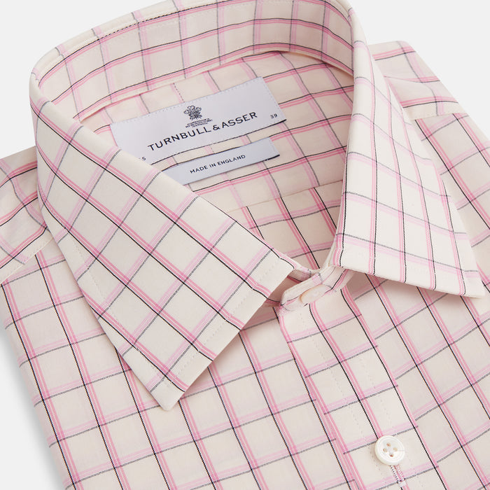 Pink Shadow Check Mayfair Shirt Image 1