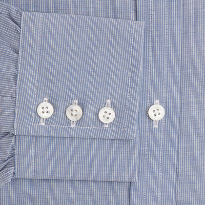 Blue Pencil Stripe Mayfair Shirt Image 2