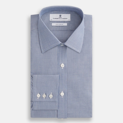 Blue Pencil Stripe Mayfair Shirt Image 3