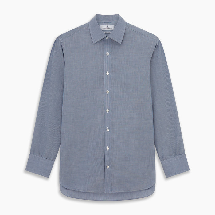 Blue Pencil Stripe Mayfair Shirt Image 5