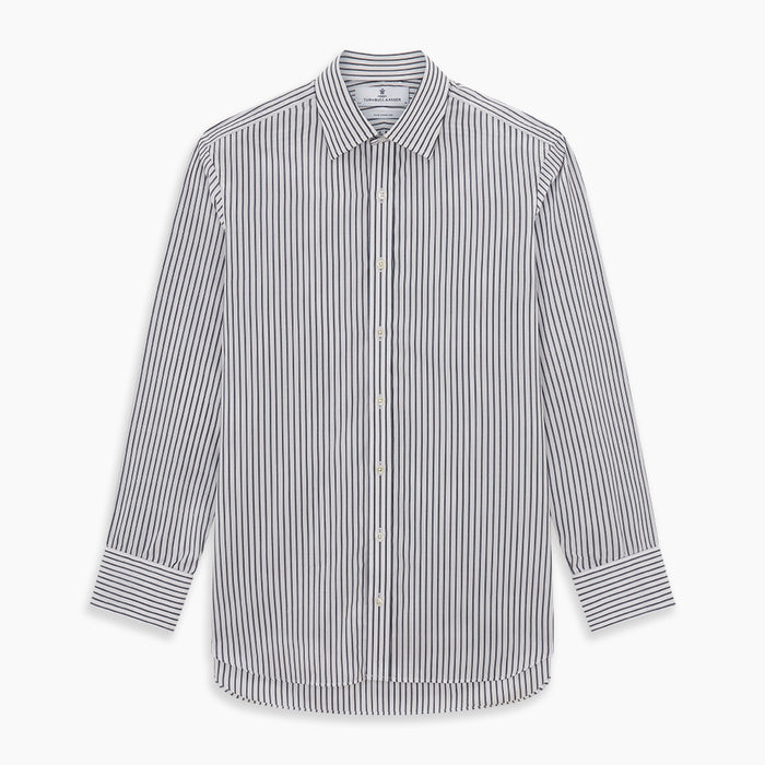 Midnight Blue Halo Stripe Mayfair Shirt Image 5