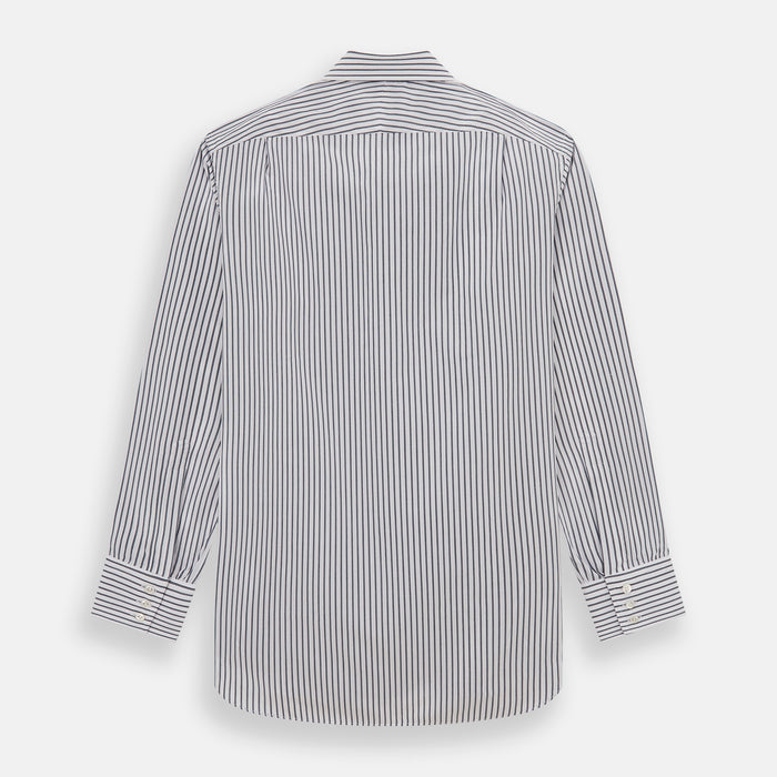 Midnight Blue Halo Stripe Mayfair Shirt Image 4