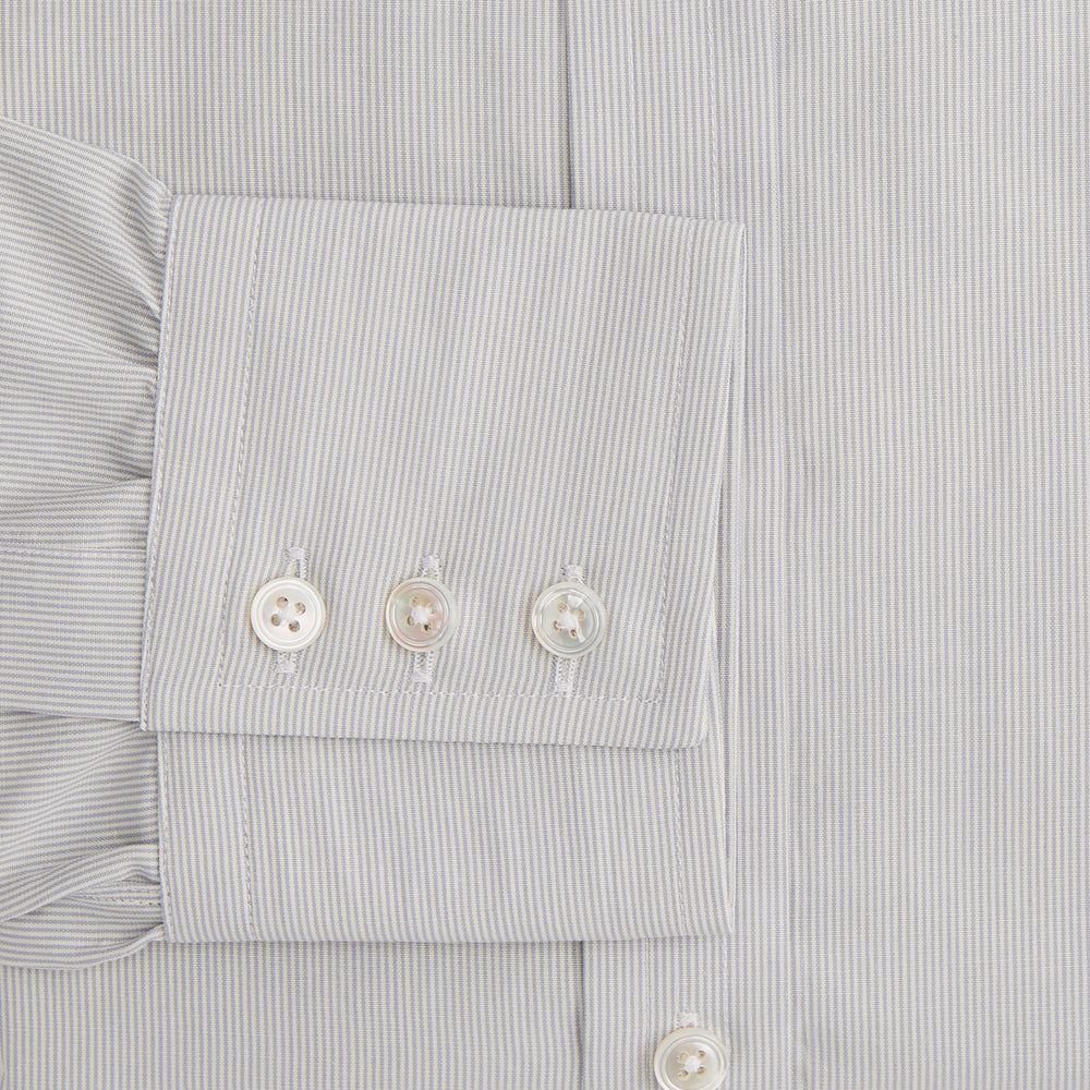 Pale Blue Fine Stripe Mayfair Shirt