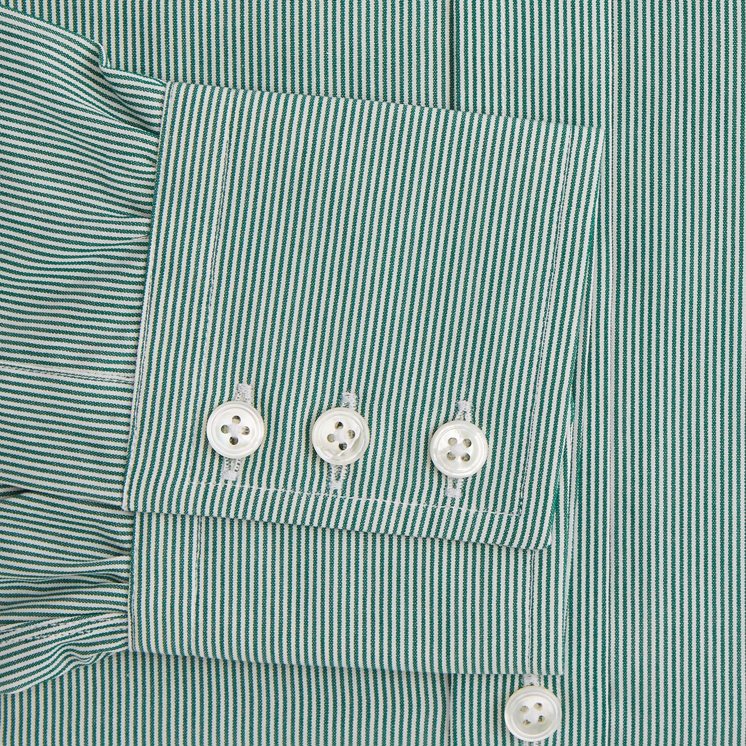 Green Fine Stripe Mayfair Shirt