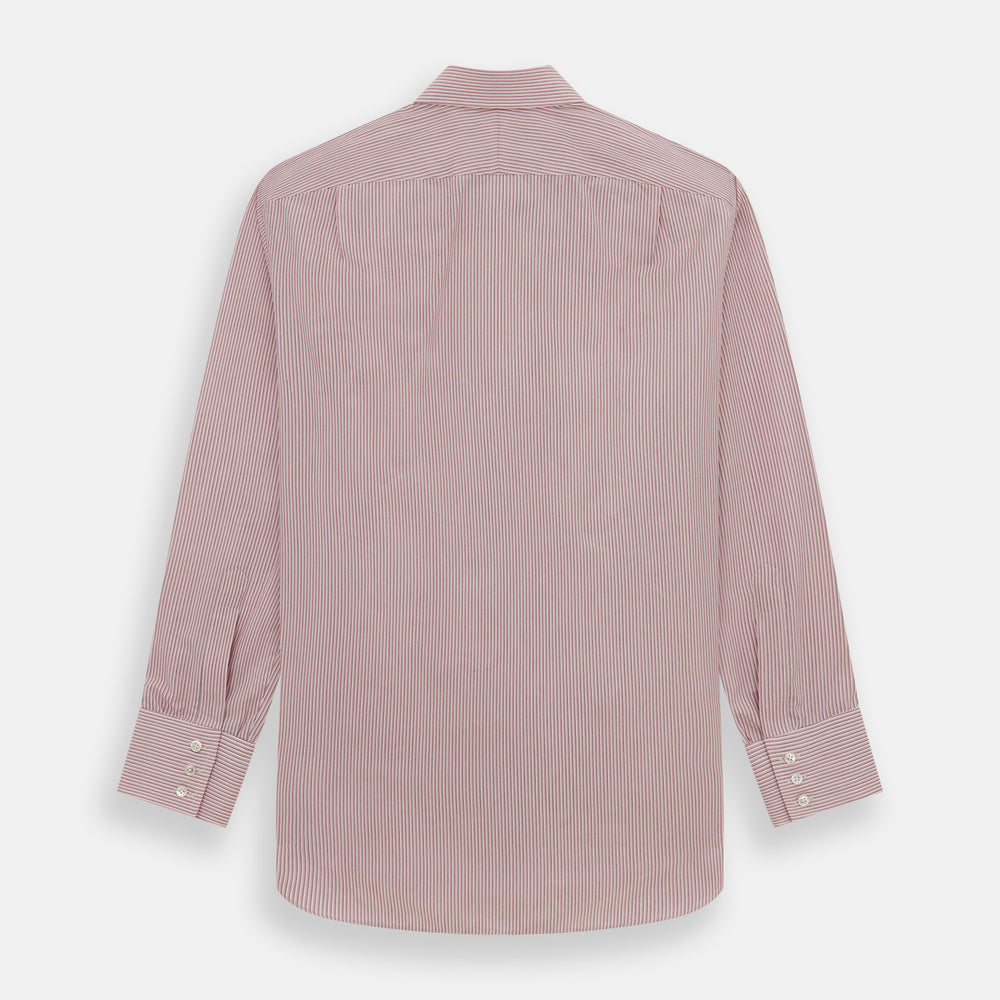 Pink Fine Shadow Stripe Mayfair Shirt