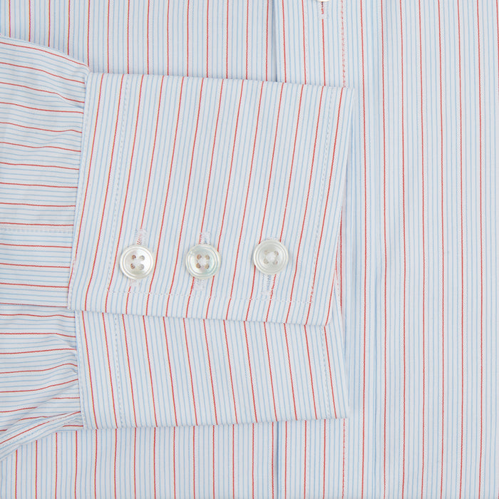 Red Multi Pinstripe Mayfair Shirt Image 2